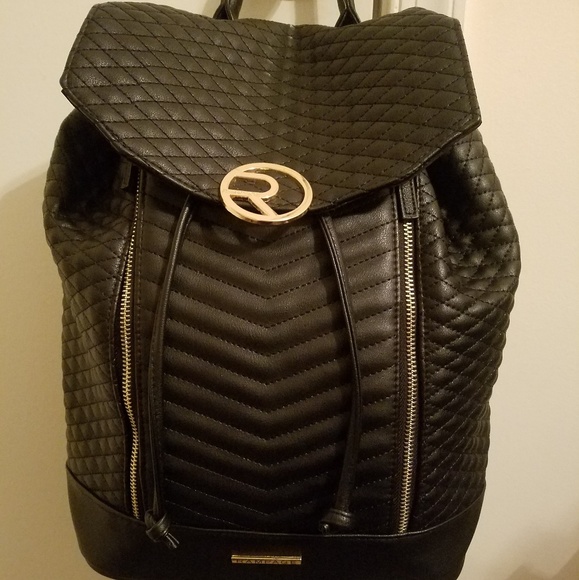 NWOT Rampage Quilted Drawstring Backpack - Picture 2 of 8